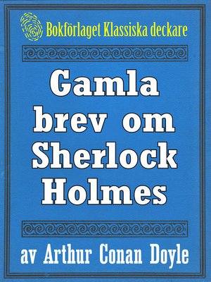 cover image of Gamla brev om Sherlock Holmes